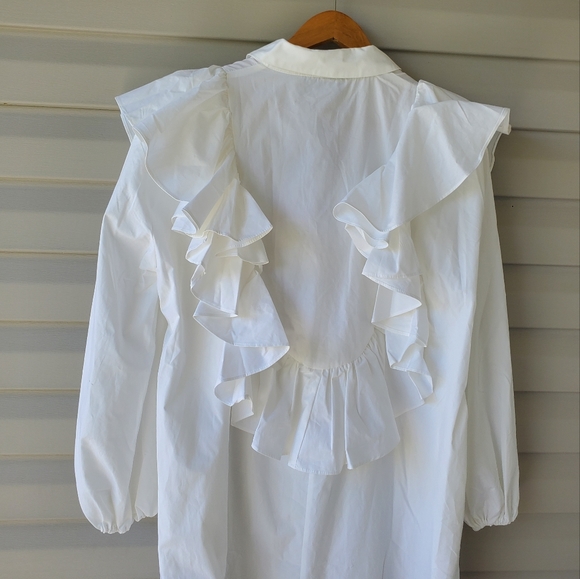 Asos Edition oversized white shirt dress - Picture 4 of 14